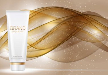 Tasarım kozmetik ürün şablonu için reklamları veya dergi adam