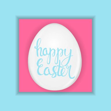 Mutlu Paskalya bahar tatil arka plan illüstrasyon