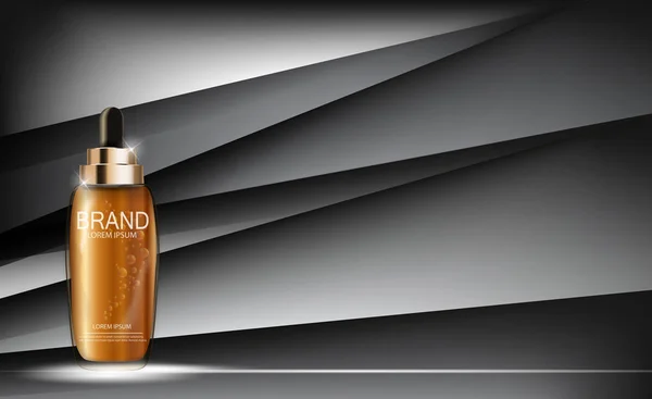 Essenza di olio idratante concentrato bottiglia modello per annunci o Mag — Vettoriale Stock
