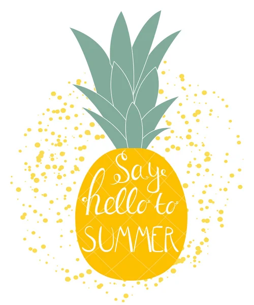 Say Hello to Summer Natural Found Vector — стоковый вектор