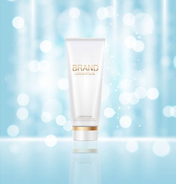 Tasarım kozmetik ürün şablonu için reklamları veya dergi adam