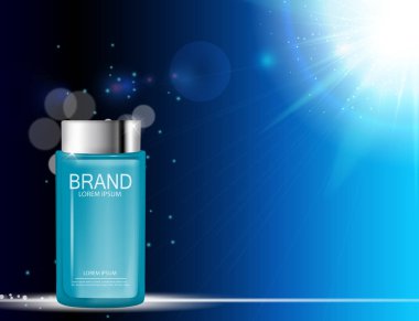 Tasarım kozmetik ürün şablonu için reklamları veya dergi adam