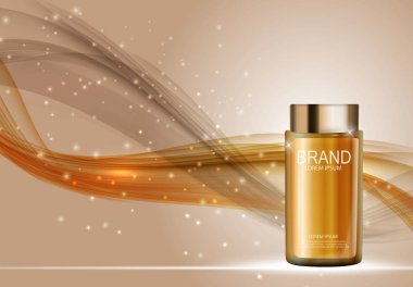 Tasarım kozmetik ürün şablonu için reklamları veya dergi adam