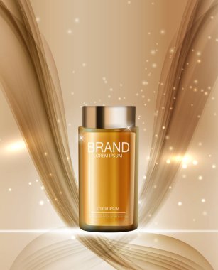 Tasarım kozmetik ürün şablonu için reklamları veya dergi adam