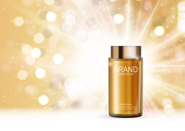 Tasarım kozmetik ürün şablonu için reklamları veya dergi adam