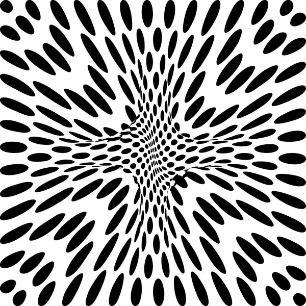 Image abstraite fascinante hypnotique Illustration vectorielle . — Image vectorielle