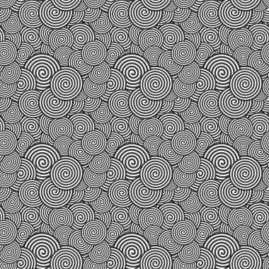 Seamless modeli. Soyut sarmal Psychedelic sanat arka plan. Ve