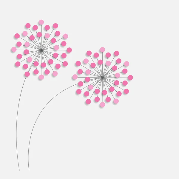 抽象炫彩背景与鲜花。矢量插画 — 图库矢量图片