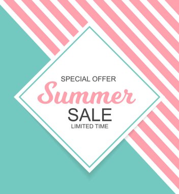 Yaz Satılık arka plan vektör çizim