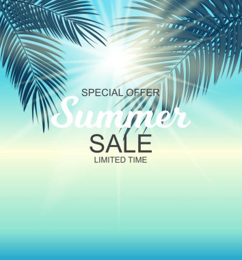 Yaz Satılık arka plan vektör çizim