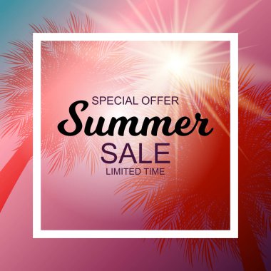 Yaz Satılık arka plan vektör çizim