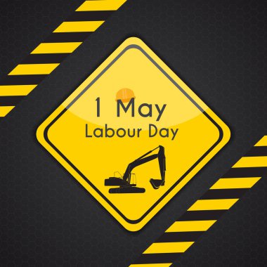 İşçi Bayramı 1 Mayıs Poster. Vektör çizim arka plan