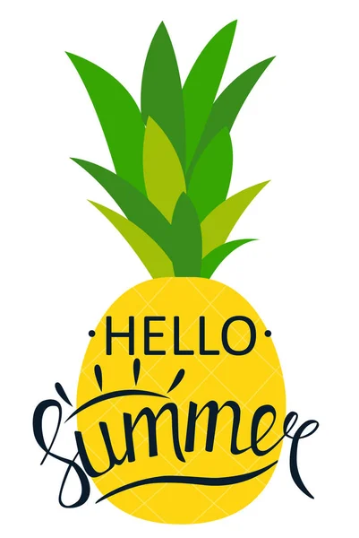 Say Hello to Summer Natural Found Vector — стоковый вектор