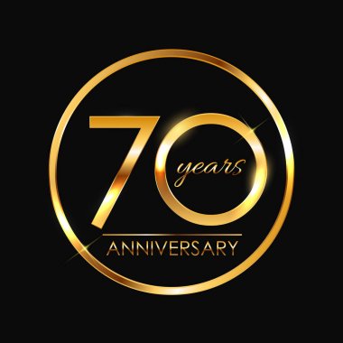 Şablon 70 yıl yıldönümü vektör çizim