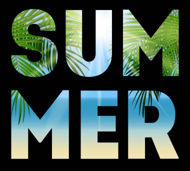 Yaz doğal afiş, Poster, afiş veya davet arka plan w