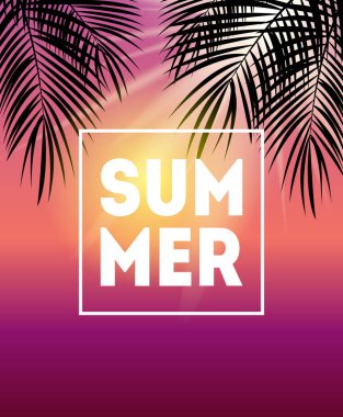 Yaz doğal afiş, Poster, afiş veya davet arka plan w