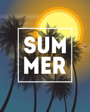 Yaz doğal afiş, Poster, afiş veya davet arka plan w