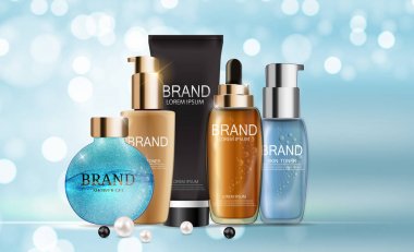 Tasarım kozmetik ürün şablonu için reklamları veya dergi adam