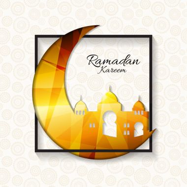 Müslüman topluluk Festival Ramazan Kareem için arka plan. Eid Mu