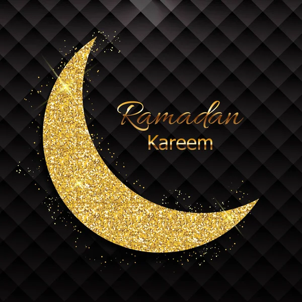 Background for Muslim Community Festival Ramadan Kareem.  Eid Mubarak. Vector Illustration — Stock Vector
