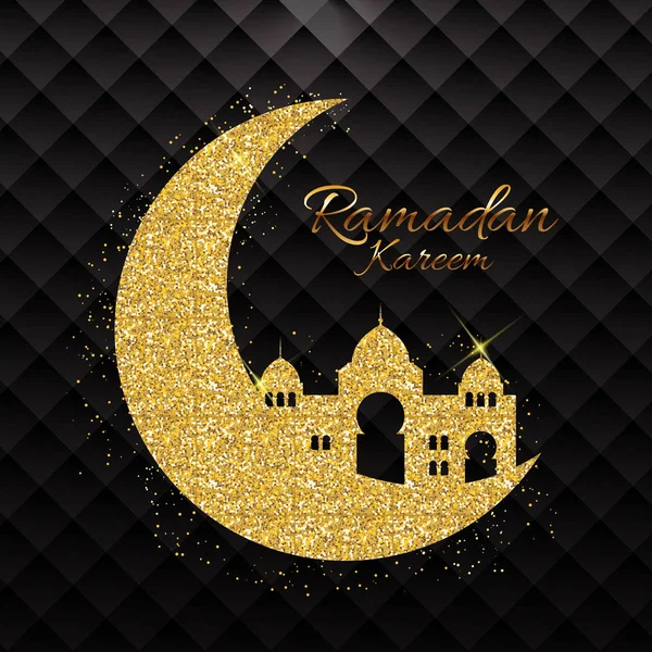 Contexte du Festival communautaire musulman Ramadan Kareem. Aïd Moubarak. Illustration vectorielle — Image vectorielle