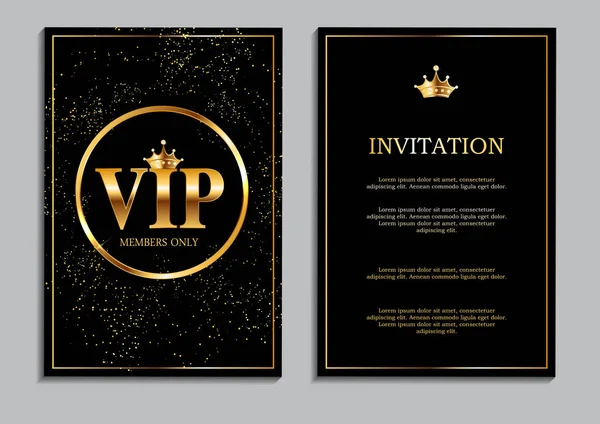 Abstract Luxury VIP Membros Apenas Convite Fundo Vector Il — Vetor de Stock