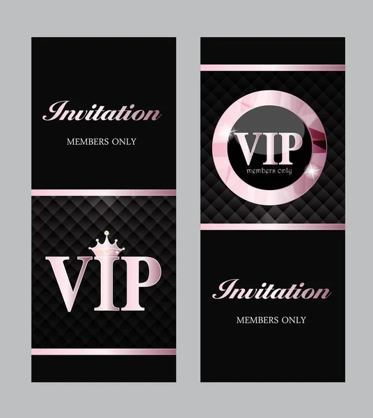Abstract Luxury VIP Members Only Invitation Background Vector Il — Stock Vector