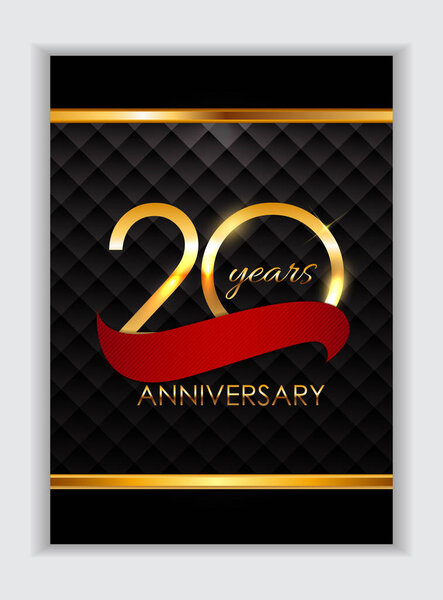 Шаблон поздравления с 20-летним юбилеем
