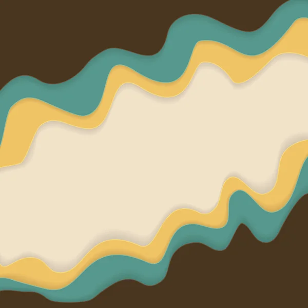 Fundo de onda colorido abstrato em cores de sorvete. Vetor I — Vetor de Stock