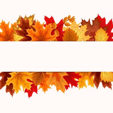 Düşen sonbahar Reaply ile soyut vektör çizim arka plan