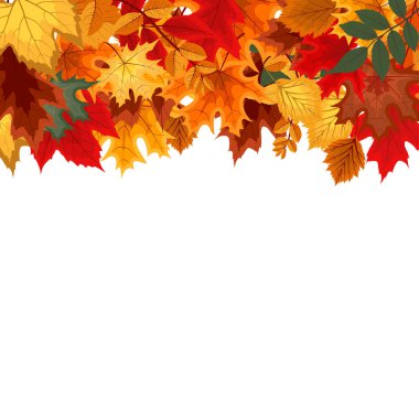 Düşen sonbahar Reaply ile soyut vektör çizim arka plan