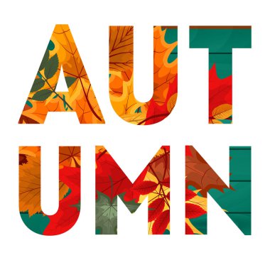 Düşen sonbahar Reaply ile soyut vektör çizim arka plan