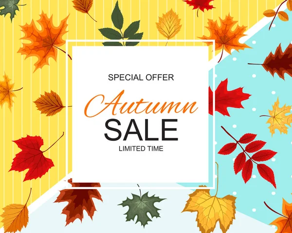 Soyut vektör çizim sonbahar satış arka plan düşme ile