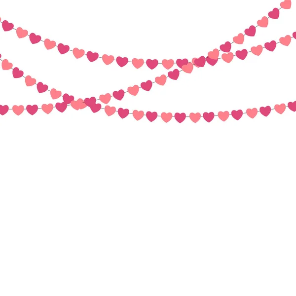 Партія фону з серця форму конфетті Векторні ілюстрації — стоковий вектор
