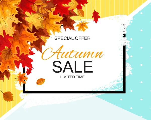 Soyut vektör çizim sonbahar satış arka plan düşme ile