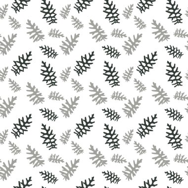 Dikişsiz desen renkli doğal bırakır. Vektör Illustrati