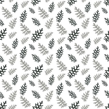 Dikişsiz desen renkli doğal bırakır. Vektör Illustrati