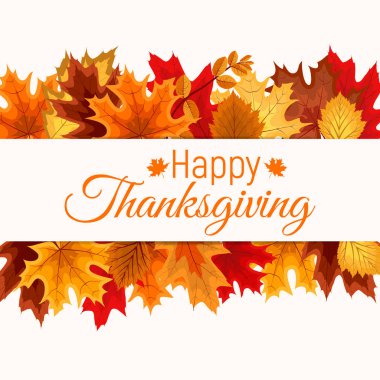 Soyut vektör çizim sonbahar Happy Thanksgiving adam