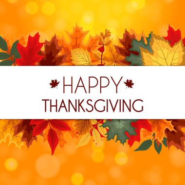 Soyut vektör çizim sonbahar Happy Thanksgiving adam