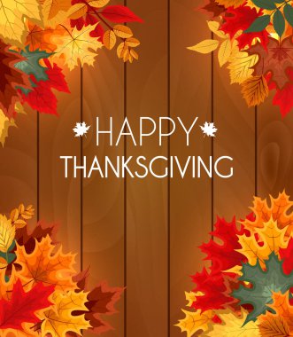 Soyut vektör çizim sonbahar Happy Thanksgiving adam