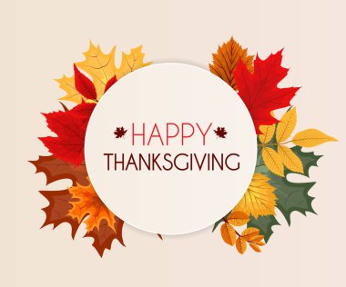 Soyut vektör çizim sonbahar Happy Thanksgiving adam