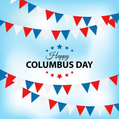 Kolomb günü arka plan. Vektör çizim