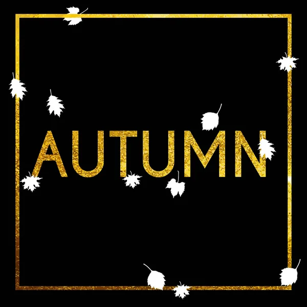 Illustration vectorielle abstraite Arrière-plan avec feuilles d'automne tombantes — Image vectorielle