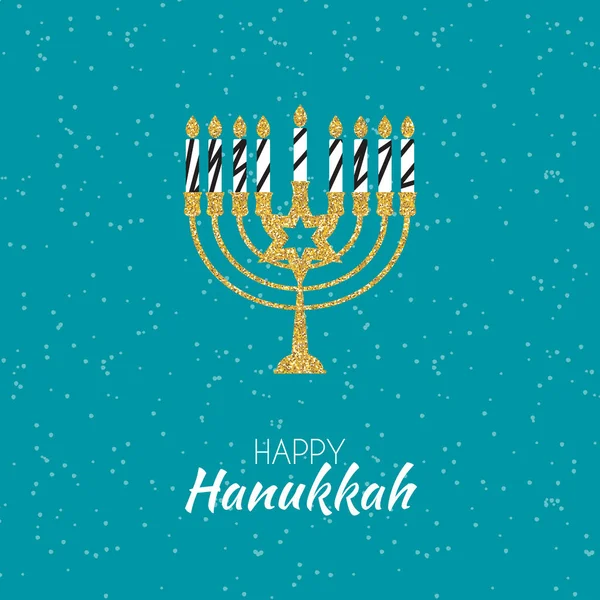 Feliz Hanukkah, Antecedentes judíos de vacaciones. Ilustración vectorial. Janucá es el nombre de la fiesta judía . — Vector de stock
