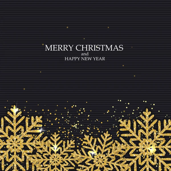 New Year and Merry Christmas Background. Vector Illustration — Stock Vector