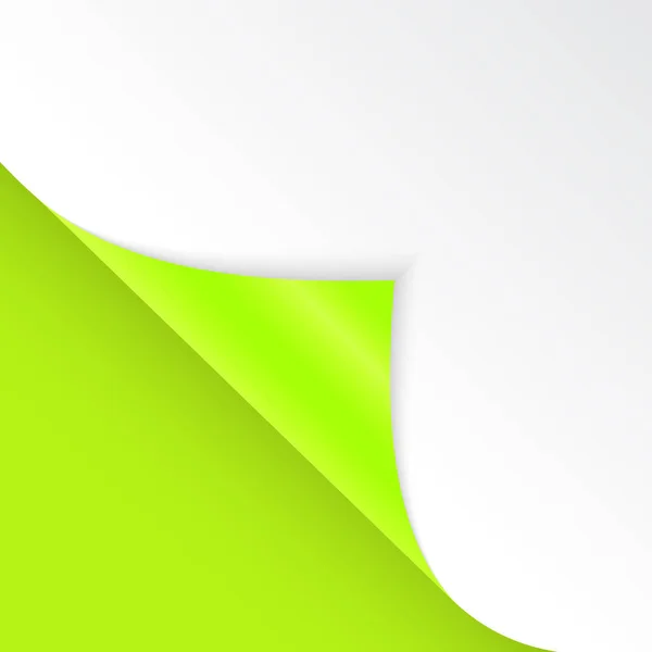 Forma de ángulo doblado es libre para el relleno de color verde. Ilustración vectorial . — Vector de stock
