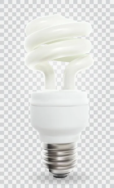 Powersave-Lampe auf transparentem Hintergrund. Vektorillustration. — Stockvektor