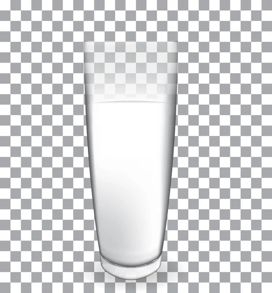Αφηρημένη γυαλί γάλα σε διαφανές φόντο διάνυσμα Illustrati — Διανυσματικό Αρχείο