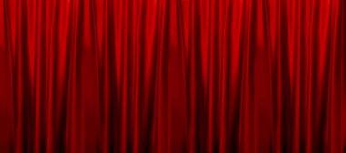 Renkli doğal degrade kırmızı perdeler. seamless modeli. Vektör çizim.