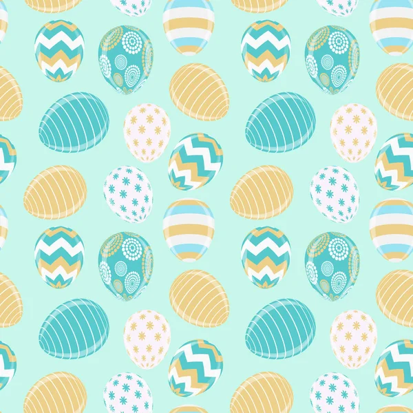 Feliz Pascua lindo fondo con huevos. Ilustración vectorial — Vector de stock